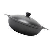 UKCOCO Cocotte en Fonte 16 Cm Couvercle en Fonte, Marmite à Braiser pour Riz Poulet Braisé, Ustensile Cuisine Ménager Résistant à Haute Température, Casserole à Ragoût pour Cuisson