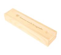 UKCOCO Coffret à Souvenirs pour Stockage de Mementos de Bébé avec Couvercle en Bois Boîte Élégante Beige pour Test de Grossesse pour Chambre de Maternité