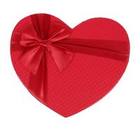 UKCOCO Coffret Présent Mariage de Cœur Rouge 9 X 8 X 4 Pouces Boîte à Rangement Couvercle pour Bonbons et Présents Invités Fête d'Anniversaire