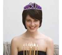 UKCOCO Couronne Chiffre Strass Élégante Accessoire Cheveux Fête Anniversaire Fille Décoration Gâteau