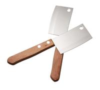 UKCOCO Couteaux à Beurre Résistants à L'usure en Acier Inoxydable et Bois 2pcs Design Créatif et Élégant pour Couper Pain et Fromage Cuisine