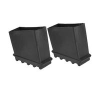 UKCOCO Couvre Pieds Antidérapants Pour Échelle Ménagère 2 Pièces En Caoutchouc 1.97X1.97X0.98 Pouce Accessoires De Sécurité Et Stabilité Antidérapant Sol