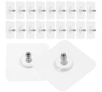 UKCOCO Crochets Muraux Adhésifs Blancs pour Suspendre Clés et Serviettes Forte Résistance 20pcs en Pvc et Fer Cuisine et Chambre