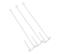 UKCOCO Crochets Suspendre Lot de 3 Tillandsia pour Plantes Aériennes en Acier Inoxydable Argenté Support Pratique et Élégant pour Jardinière Murale, Bureau ou Hôtel