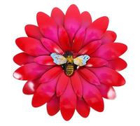 UKCOCO Décoration Murale Métal Avec Motif Floral Statue De Fleur Suspendue Décoration Pour Jardin Et Intérieur