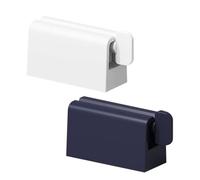 UKCOCO Distributeur de Dentifrice et Presse-Tube en Plastique Robuste, 2 Pièces Lavables, Porte-Tube Innovant sans Perçage, Accessoires Salle de Bain pour Garçon et Filles et Adultes