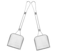 UKCOCO Écumoire Inox Carrée Fine Maille 2 Pièces 16.93"X5.12" Pelle Filtre Huile Friteuse Pour Cuisine Résidus Graisse Poulet Frites