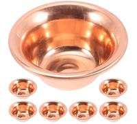 UKCOCO Ensemble de 7 Bols Bouddhistes en Cuivre Multipurpose pour Décoration Maison et Événements Style Rétro Sophistiqué