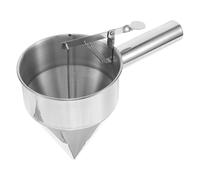 UKCOCO Entonnoir à Piston en Acier Inoxydable 50 Cm, Entonnoir à Sirop pour Takoyaki avec Cadre Amovible, Ustensile de Cuisine pour Camping Extérieur, Distributeur de Gâteaux Polyvalent