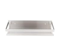 UKCOCO Étagère Murale Acier Inoxydable Rangement Mural sans Perçage pour Cuisine et Salle de Bain Support Métallique pour Épices et Bouteilles Installation Facile par Fixation avec Clous