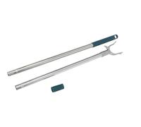 UKCOCO Fourchette à Linge télescopique, Crochet d'extension en Acier | Barre à linge avec crochet, support extensible pour étendre le linge, idéal pour le séchage sur balcon.