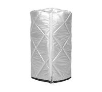 UKCOCO Housse de protection isolation thermique en tissu Oxford argent imperméable pour bouteille de gaz propane 5kg pour rangement extérieur et camping