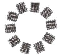 UKCOCO Inserts Filetés Écrous D'encastrement Résistants en Acier Inoxydable Argenté Lot de 10 M2xm4x4mm Installation Facile pour Bois et Meubles