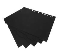 UKCOCO Intercalaires Alphabétiques en Papier Noir Détachables, Séparateurs de Pages pour Classeur, Lot de 5 Feuilles pour Organiser Documents et Cahiers