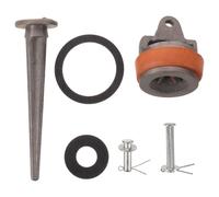 UKCOCO Kit de Réparation pour Pompe à Eau Manuelle Ronde Big Three en | Piston, Soupape D’étanchéité et Vis de Valve, Entretien Simple pour Ferme et Maison, Argenté