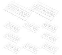 UKCOCO Lot de 10 Pièces Vitre de Remplacement pour Interrupteur Manuel Alarme Incendie, Verre Transparent Résistant Haute Température, Couvercle Étanche pour Sécurité Incendie Usage