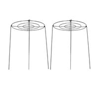 UKCOCO Lot de 2 Anneaux de Support pour Plantes de Jardin, 30 cm de | Anneau de support pour plantes en pot - Pivoine, Tomate, Hortensia, Rosier, Plantes d'intérieur et d'extérieur