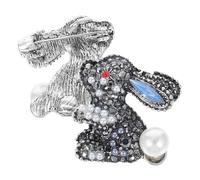 UKCOCO Lot de 2 Broches en Alliage de Lapin Accessoire de Mode pour Femme Broche Décorative Animalière Épingle à Poitrine Créative pour Broches Vêtements Vestes et Couleur Aléatoire