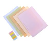 UKCOCO Lot de 5 Chemises Cartonnées A4 avec Fermeture Rotative Latérale en Pp, Dossier Multifonction Moderne pour Bureau et École, Organisation des Documents Couleur Couleur Aléatoire