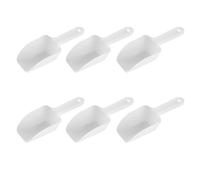 UKCOCO Lot de 6 Cuillères à Glace en Pp Fond Plat, Résistance Froid, Crochet Suspendre, Accessoire la Cuisine Pratique pour Glace et Farine