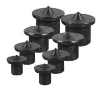 UKCOCO Lot de 8 Goupilles de Centrage à Tourillon en Acier Noir, Outil D'alignement Précis pour Menuiserie, Localisateur de Goujons pour Perçage Bois, Accessoire Professionnel