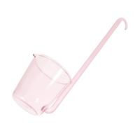 UKCOCO Louche à Punch en Verre 130ml, Manche Long, Rose pour Buffet | Large Ouverture, Base Épaissie et Bord Lisse, Portion Précise, Nettoyage Facile, Tables de Buffet, Pelouses