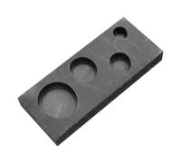 UKCOCO Moule à Lingots Creuset Résistant en Graphite Haute Pureté pour Fusion de Métaux Précieux et Pince de Manipulation pour Fusion et Moulage Précis