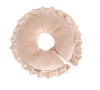 UKCOCO Oreiller Facial U en Coton Beige, Coussin de Massage Visage Détachable pour Salon de Beauté, Spa et Centre de Soins, Support Ergonomique pour Table de Massage, 1 Pièce