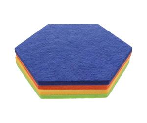 UKCOCO ou Style Intérieur Moderne Multi-fonctionnels Panneaux Hexagonaux Lot de 4 en Feutre Pratique et Décoratif pour Affichage Photo Mural pour Chambre
