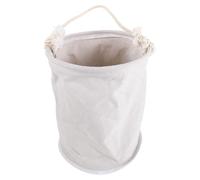 UKCOCO Paquet à Outils du Technicien Seau à Outils de Construction en Toile Blanche, Forme Cylindrique, Grosse Capacité, Poignée en Corde, pour Électriciens et Plombiers, Réparations