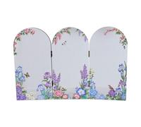 UKCOCO Paravent d'art Chinois Pliant en Acrylique Finition Miroir Moderne, Écran Décoratif pour Bureau ou Maison, Résistant aux Rayures Motifs Chinois Uniques