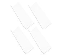 UKCOCO Pare-éclaboussures de Bain 4 Pièces en PVC, Adhésif, Angle | Protection Eau pour Vasque et Lavabo, Usage Salle de Bain la Cuisine, Résistance à L'Usure, Stabilité Fiable