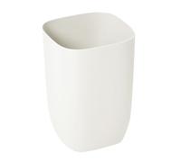 UKCOCO Petite Poubelle Blanche en Pp pour Maison et Bureau, Robuste et Solide, Design Moderne Cuisine ou Salle de Bain