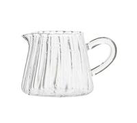 UKCOCO Pichet à Lait Facile à Nettoyer 150ml en Verre Design Transparent Unique Fêtes Familiales Service de Café