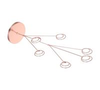 UKCOCO Pince Porte-notes Paon de Bureau en Acier Inoxydable, Support | Décor Artistique Élégant, Base Ronde Stable, Usage Maison et Réunions, Remplacement Facile des Notes