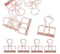 UKCOCO Pinces à Reliure Design Compact et Léger en Alliage Lot de 10 Clips Multifonctions pour Bureau et Maison pour Cartes de Visite et Enveloppes