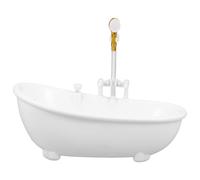 UKCOCO Plastique Verre Style Festif Baignoire à Cocktail 300ml, Blanc | Usage Polyvalent, Facile à Utiliser, Design Baignoire, pour Clubs et Banquet, Bouton, Modèle 3 X Aa