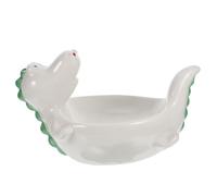 UKCOCO Plateau D'assaisonnement en Céramique Blanc, Design Profond et Large, Multi-usage pour Différentes Occasions et Hôtels, Assiette à Assaisonnement Simple et Élégante