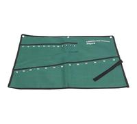 UKCOCO Pochette de Rangement à Suspendre pour Outils 25 Emplacements en Tissu Oxford Vert, Fermeture Sécurisée et Design Simple, pour Électriciens et Bricoleurs