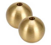 UKCOCO Porte-Parfum Stable 2 Pièces en Laiton Or Résistant Corrosion de Sphère Ronde, Brûleur de Parfum pour Bâtons et Cônes, pour Yoga et Spa Maison