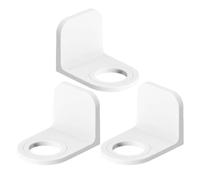 UKCOCO Porte-savon mural porte-shampoing, crochets porte-bouteilles de, sans perçage, lot de 3, ABS, adhésif, blanc, salle de bain, cuisine, pour savon à vaisselle et gel