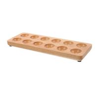UKCOCO Porte-œufs Bois Support de Rangement pour Œufs Étagère de Cuisine avec Alvéoles Anti-casse