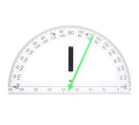 UKCOCO Rapporteur Géométrique Magnétique en Abs Forme Demi-cercle Marquages Précis pour Dessin Technique et Mesure D'angle Portable