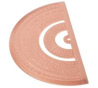 UKCOCO Rapporteur Style Rétro Unique en Cuivre Marron Semi-circulaire Outil Pratique de Mesure D'angle pour Dessin et Mathématiques pour Étudiants