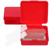 UKCOCO Ruban Adhésif Double Face Rouge pour Projets Diy, Forte Viscosité, Facile à Transporter, Format en 2 Boîtes, Bande Plastique Légère et Portable