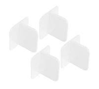 UKCOCO Stabilisateur Adhésif pour Parc à Bébé 4 Pièces en Plastique Blanc, Support Antidérapant Renforcé pour Playpen, Accessoire de Fixation Sécurisé pour Sol