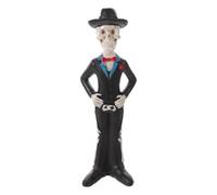 UKCOCO Statue de Squelette en résine, Figurine de crâne d'halloween