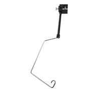 UKCOCO Support de Guide-câble pour Fer à Vapeur, Bras Réglable Noir | Pince Stable, Patin Silicone Antidérapant, Installation Compacte, pour Stations de Repassage et Buanderies