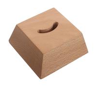 UKCOCO Support en Bois Massif pour Pied de Chausse-pied - Base Carrée en Hêtre 10 X 9,7 X 3,8 Cm - Rangement Antidérapant pour Entrée - Organisateur Pratique pour Accessoires