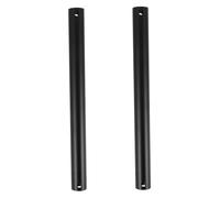 UKCOCO tige extension pour ventilateur de plafond, 2pcs, noir, fer, adaptateur de ventilateur de plafond, fixation universelle, pour studios et settings commerciaux